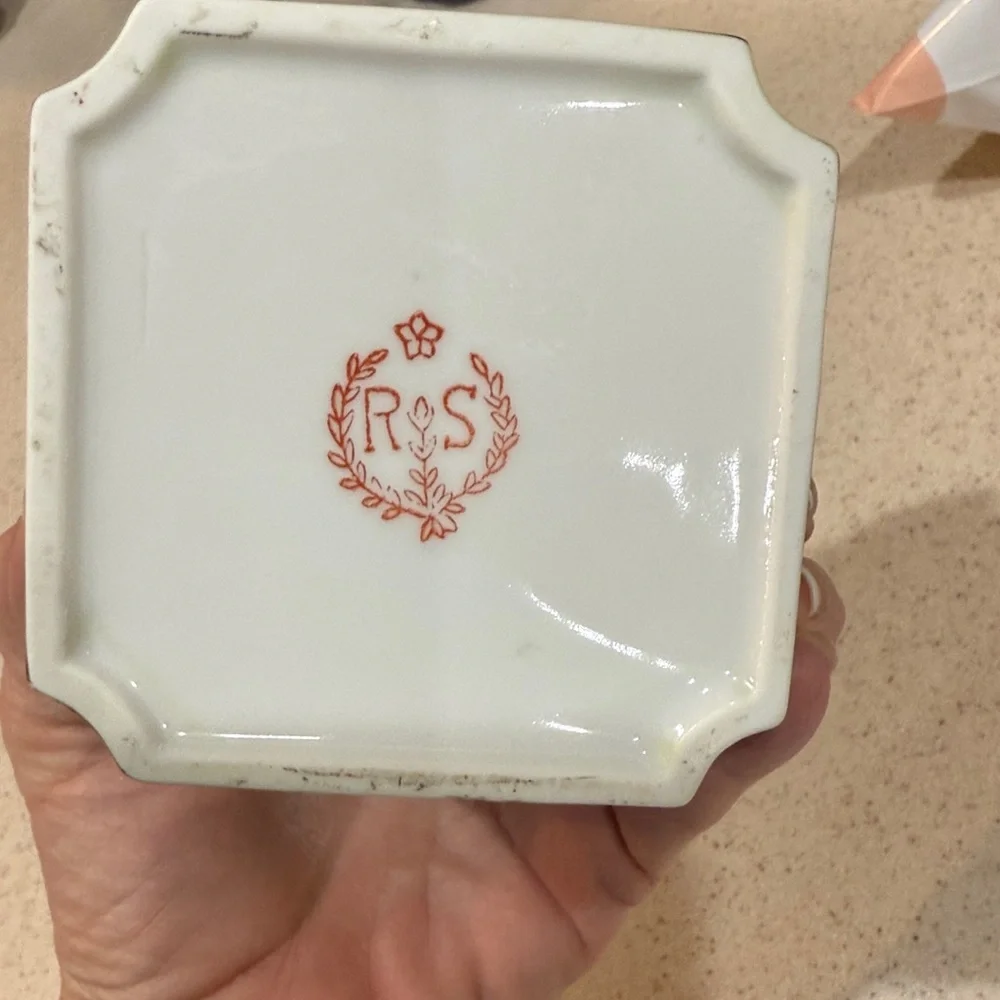 RS Prussia Floral Porcelain Trinket Box